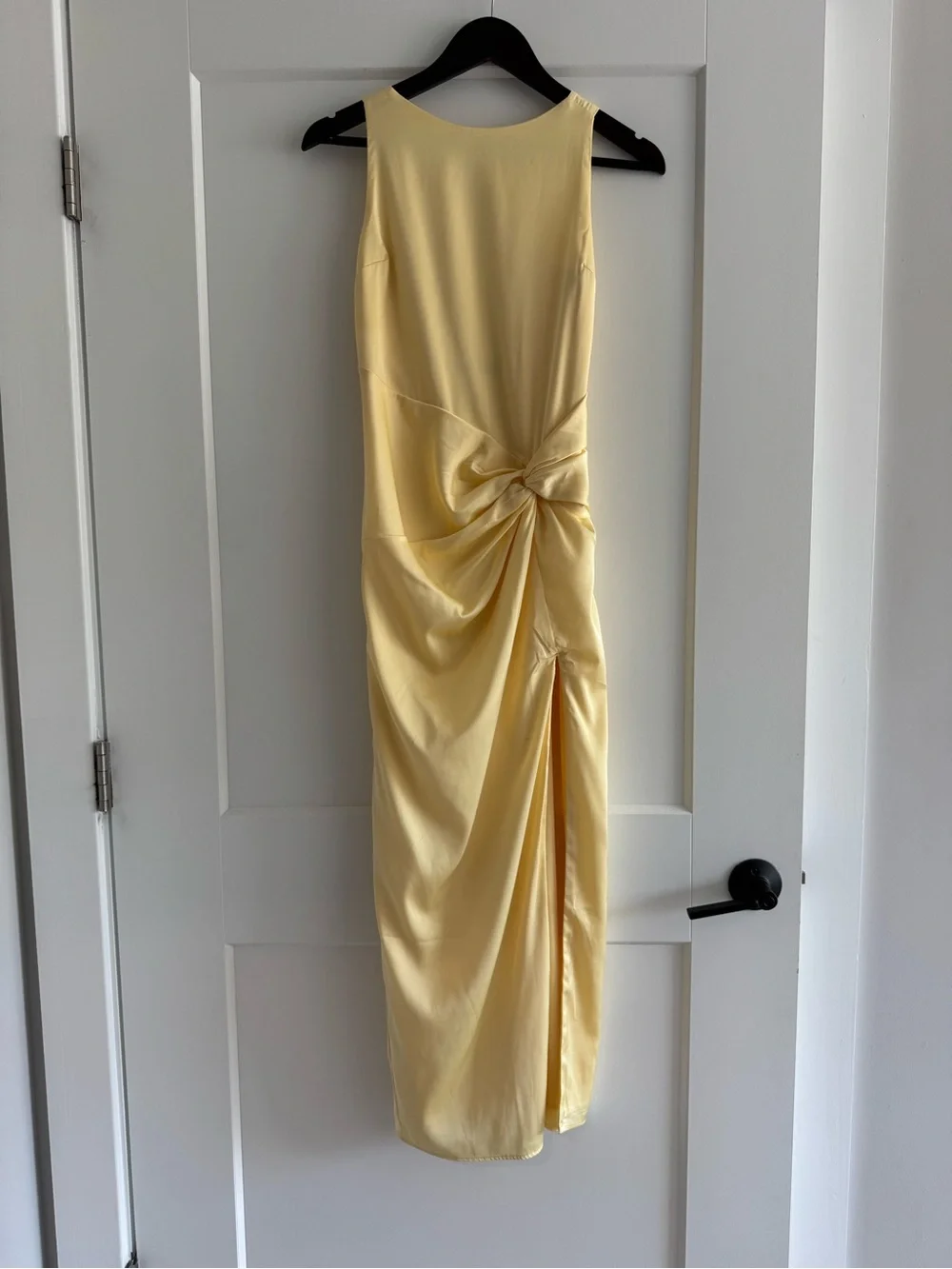 Abercrombie & Fitch Draped Skirt Maxi Dress Yellow XS Petite